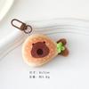 Novo Gourmet Capivara Boneca Pingente Coração de Menina All-match Bolsa Chaveiro Boneca Pingente Bonito Criativo Jóias
