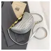 Bolso de Mano de Patrón Tejido de Moda Transfronterizo Forma de Media Luna Bolso de Mujer Nuevo Diseño de Nicho Bolso Cruzado de Hombro Estilo Occidental Bolso Dumpling