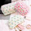 Bolsa Cosmética Fresca con Estampado Floral, Monedero Portátil de Viaje, Almacenamiento para Labial, Brochas de Maquillaje, Productos para el Cuidado de la Piel