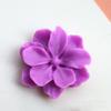 Gardenia Púrpura Color Mágico Flor Blanca Grande Flor Estéreo Accesorios de Resina diy Aretes Material Horquilla Oferta al por Mayor