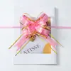 Cinta Floral Pintada a Mano con Patrón de Corteza Bordada en Oro, Mariposa de Gasa Nieve Decoración de Boda para Escaleras de RV Empaque de Regalo de Navidad