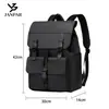 Mochila Nueva para Hombre de Gran Capacidad, Impermeable, con Película de Cuero, Múltiples Compartimentos, Casual para Viajes Diarios, para Computadora, Doble Hombro