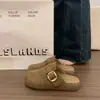 Mules slip-on retro transpirables, sencillos, de suela gruesa, nuevo estilo versátil para otoño 2026, cómodos slip-ons de punta cerrada