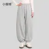 Colección Otoño 2026 para Niñas Little Fit: Pantalones de chándal nuevos bordados con letras, Pantalones jogger de punto modernos para niños mayores, Pantalones largos para niños