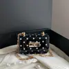 Bolso de mano de lunares de comercio exterior 2026, minibolso para mujer, bolso casual simple y elegante de hombro y bandolera