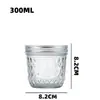 Fabricante Personalizado Atacado Diamante Romboidal Doméstico Transparente Espessado Esculpido Picles Pote de Vidro Pote Mason Pote Selado