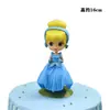 Vestido Azul Cenicienta Princesa Adornos para Pastel de Cumpleaños Niñas Muñeca de Dibujos Animados Cenicienta Decoración para Hornear