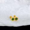 Aretes de tuerca redondos simples personalizados de acero de titanio con tornillo elegantes combinan con todo dulces geniales uñas para el cartílago de la oreja no es necesario quitarse los aretes para bañarse