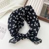 68 Algodón y Lino Estilo Coreano Pañuelo Cuadrado Pequeño para Mujer Primavera y Otoño Versátil Suave Transpirable Protección para el Cuello Pañuelo Fino Decorativo Pañuelo Pequeño