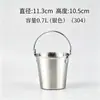 Cubo de Hielo Creativo de Acero Inoxidable para Bares, Ktvs, Sake, Cerveza, Hotel, Popular en Línea, Cubo para Cubitos de Hielo de Uso Doméstico, Cubo para Snacks