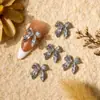 Joyería de Lazo para Uñas Transfronteriza Color Diamante Cinta Lazo de Colores Arcoíris Super Brillante Pegatina Fantasía para Uñas