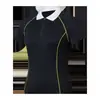 Camiseta Base Feminina de Verão Premium com Gola Polo de Manga Curta, Amiga da Pele, Alta Elasticidade, Corte Slim, Toque Fresco, Respirável