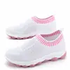 Outono de 2026 Novo Comércio Exterior Estilo Coreano Tendência Feminino Casual Esportivo Respirável Tamanho Grande Malha Flyknit Tênis de Corrida