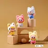 Adorable Gato Corazón Peluche Flocado Pera Llavero Colgante Adorno de Escritorio Caja Sorpresa Bolsa Sorpresa Mayoreo