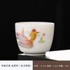 Dehua Cerámica de Jade 55ml Juego de Té Kung Fu Taza de Té Par Taza de Degustación Taza Individual Platillo de Té Nuevo Estilo Chino