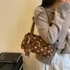 Bolso de axila de lunares retro de estilo coreano para mujer, nuevo bolso de hombro de moda Otoño 2026, bolso baguette para ir al trabajo