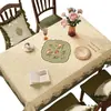 Mantel de lujo retro francés de alta gama 2025, impermeable, a prueba de aceite, lavable, resistente al calor, tapete para mesa, protector de escritorio