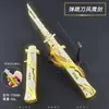 Animação de Jogo Águia do Vento Espada 22cm Faca de Pulo com Bomba Molde Liga de Zinco Adereços Artesanato Brinquedos Sem Lâmina