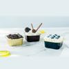 Caja de Empaque para Pastel de Chocolate Lava de 150 ml Cuadrada Grado Alimenticio Tiramisú para Hornear Caja de Empaque al Mayoreo