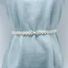 Corrente de Cintura com Cinto de Pérolas Decoração de Saia Feminina Acessórios para Vestido Design de Alto Padrão Design Sense Pequeno Estilo Chanel Cinto de Pétalas