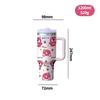 Taza de Coche de 40 oz Taza de Agua Sanrio Taza Labubu Gran Capacidad Termo de Acero Inoxidable 304 para Uso en Casa