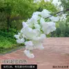 Galhos Artificiais para Decoração de Casamento, Árvores de Pera e Flor de Pessegueiro, Trepadeiras de Flores Artificiais de Plástico, Decoração de Teto, Flores de Seda para Decoração de Chão de Sala de Estar Interna