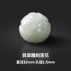 Contas de lótus de jadeíta natural contas soltas 7-10mm feito à mão faça você mesmo pulseira de jade com contas acessórios de jade