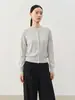Estilo de Moda y Sencillo, Suéter de Punto Elegante y Holgado de Corte Ajustado para el Trabajo, Nuevo Modelo Primavera Temprana 2026, Tejido de Mezcla de Seda y Lana