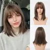 Venda Quente Transfronteiriça Peruca Europeia e Americana Cobertura Completa da Cabeça Feminina Leve Respirável Camadas Cabelo da Clavícula Seda de Alta Temperatura Venda Direta da Fábrica