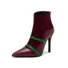 Botines con Correa a Juego de Nuevo Color Botas de Caballero Puntiagudas Botas de Tacón Fino Tallas 40-48 Botas de Comercio Exterior Amazon