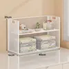 Estante de mesa, organizador de arquivos vertical de vários níveis, prateleira de armazenamento por assunto, armário de armazenamento de livros para mesa de estudante