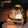 Lámpara de noche de cristal estilo celebridad para dormitorio, decoración, un regalo para niñas, mejores amigas, novias en aniversarios o cumpleaños