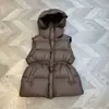 Chaleco de Plumas Puffy Nuevo para Mujer con Cordón Ajustable en la Cintura Espesor Cálido Relleno de Plumón Algodón Chaqueta Exterior Sin Mangas Chaleco de Gilet Invierno