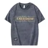 Playera de Manga Corta para Hombre Verano Moderno Holgada Manga Cinco Cuartos 2025 Nueva Celebridad de Internet Trendy Ins Top Estampado Sencillo