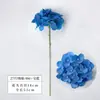 Flor de hortênsia artificial de seda de cor única para decoração de casamento, material de fundo e paisagismo de parede floral