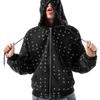 2025 Transfronterizo Norteamérica Nuevos Sudaderas con Agujeros de Remache para Pareja Hombres y Mujeres Sudaderas Street Punk Otoño e Invierno Pantalones Rectos