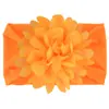 Acessórios de cabelo para crianças europeias e americanas flor de chifre cor sólida faixa de cabelo de nylon elástico para bebê faixa de cabelo de bebê larga e macia atacado