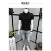 Top Masculino Simples e Versátil de Verão Novo com Gola e Manga Curta, Camisa Polo Masculina Versátil Confortável Slim Fit de Manga Meia-Manga