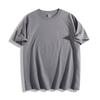 Camiseta de Algodão Puro Tamanho Real Fabricação Doméstica Americana Entrega Direta da Fábrica Cor Sólida Ombro Caído Manga Curta Estampa Digital Peso Pesado Absorvente de Suor e Respirável