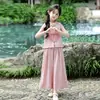 Conjunto Tutu Elefantinho Estilo Chinês para Meninas 2026 Verão Novo Roupa Infantil Camisa de Boneca Calça Repelente de Mosquitos Conjunto de Verão para Bebê