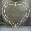 Nuevos accesorios para bodas comercio exterior estante en forma de corazón fondo floral estante de escenario para propuesta sala de exposiciones de ventana boda de flores