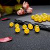 Ágata Amarillo Grado A Cuentas Redondas Cuentas Sueltas Cristal DIY Pulsera de Cuentas Hecha a Mano Cadena para Suéter de Mujer Venta al por Mayor Jade