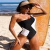 Trajes de baño europeos y americanos 2024 para mujer, comercio exterior transfronterizo, Amazon AliExpress, bikini de una pieza, bikini con costuras.