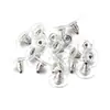 Aretes de Silicona Tapones para Orejas Tapones para Orejas Tipo Flor de Ciruelo Transparentes Tornillos de Oreja Incorporados Tapones Tapones para Orejas Accesorios para Joyería DIY