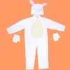 Traje de Animal Conejo Blanco para Actuación Infantil y Adulta Traje para Actuación de Jardín de Infantes de Junio Traje para Drama de Fábulas de Estudiantes de Primaria