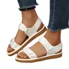 Sandalias Boca de Pez 2026 Versátiles Transpirables Velcro Sencillas Estilo Verano Estudiante Suela Suave Deportivas Cómodas Sandalias de Playa