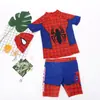 Roupa de banho infantil coreana desenho animado peça única proteção solar meninos pequenos e médios fralda de natação para bebê maiô de mergulho fonte termal