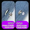 Botón de Jeans Metálico Redondo de Palanca para Pantalones de Mujer, Sin Coser, Sin Clavo, Accesorios de Sujetador para Ajuste de Cintura