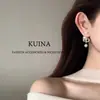 Pendientes de Perla de Lujo Ligero de Alto Nivel, Estilo Nuevo, Femeninos, Versátiles, Modernos y Elegantes, Pendientes con Aguja de Plata de Ley, Pendientes Largos