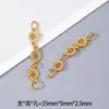 Collar Cadena Colgante Zakiram de Diamante Incrustado en Oro Antiguo Aretes con Borla Pulsera Cuentas Sueltas DIY Accesorios Colgante